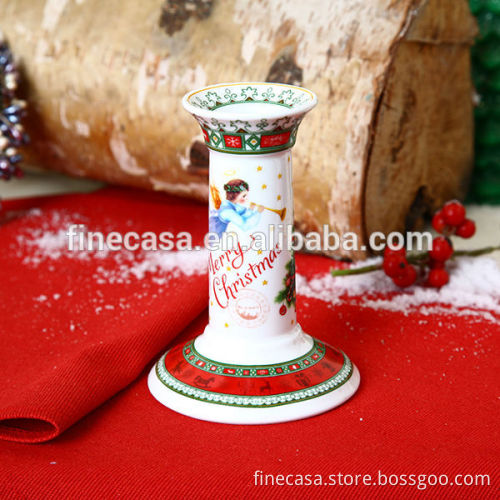 Ceramic Christmas Candle Holders